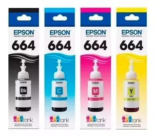 Combo 4 Tinta Epson Original 664 L220 L355 L365 L375 L395