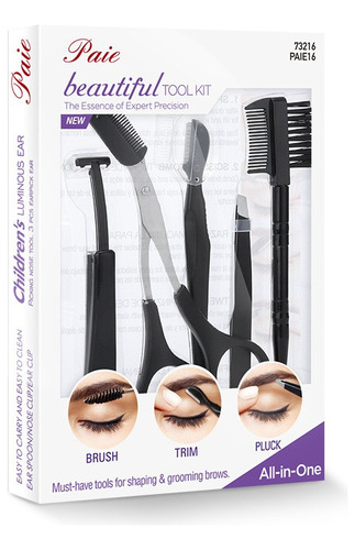 Kit Perfilado De Cejas : Tijeras, Brochas, Peines Y Pinzas