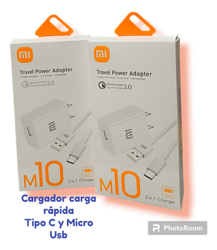 Cargador 2 En 1 Para Blu. Cable Micro Usb