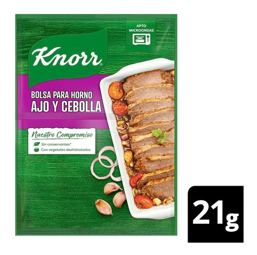 Sabor Al Horno Bolsas Saborizadas Knorr Cebolla Y Ajo X 21 G