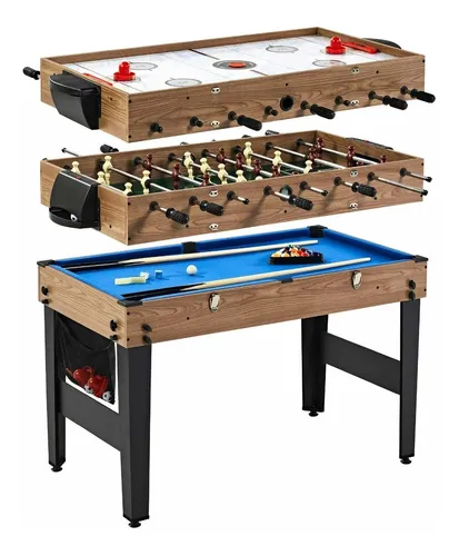 Mesa Multijuegos (5 Juegos En 1) - Billar, Airhockey, Ping-pong