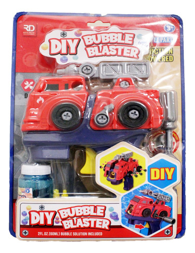 Camión De Bomberos Tirador De Burbujas Para Niños Juguete