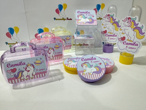 Kit*festa Infantil Personalizado Tema Unicórnio (65 Itens)