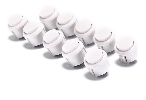 Pack X 5 Boton Pulsador Arcade 24mm Push