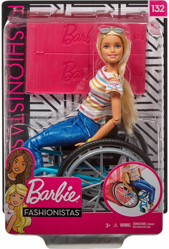 Barbie Silla Ruedas Barbie Fashionista Mattel Llega Hoy Flex