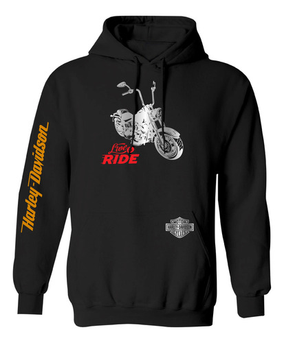Sudadera + Playera + Gorra Harley Davidson Love To Ride 