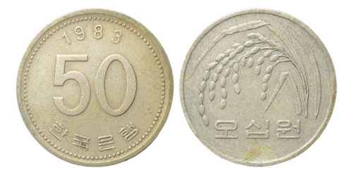 Corea Del Sur 50 Won 1983 Kr#01 (Usado)