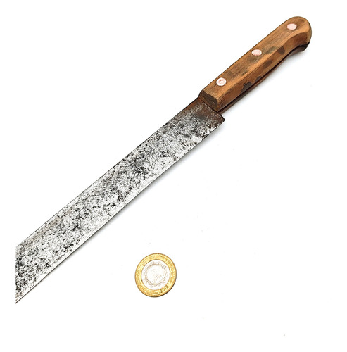 Cuchillo Jamonero Antiguo Acero Carbono (mod2) - Cuchilleria Marrón (Usado)