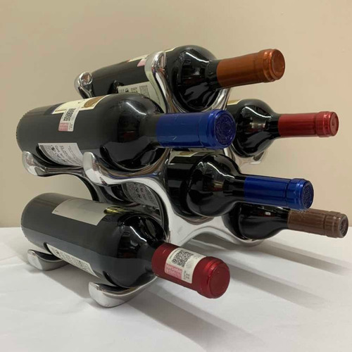 Imagen 5 de 9 de Cava 6 Botellas Modelo Sol Pewter 29 X 24 Cm Pewter Brillo