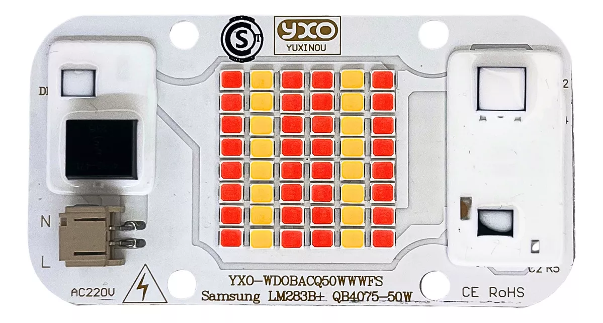 Tercera imagen para búsqueda de led cob 50w