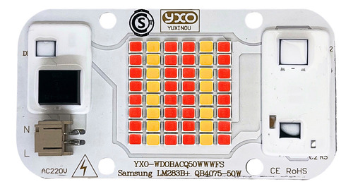 Led Yxo 50w Samsung Quantum Full Spectrum Y Calido 220v Color De La Luz Blanco Cálido 3500k Full Spectrum 370-780nm