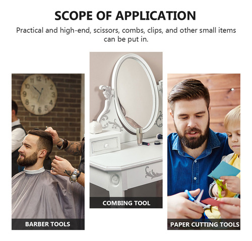 Caja De Herramientas De Peluquería Para Barbería, Peineta