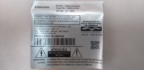 Placa Tecla Power Teclado Tv Samsung Un32j4300ag