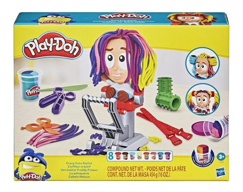 Imagen 1 de 9 de Play-doh Juego De Masas Peluqueria Cortes Estilista F1260