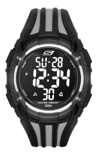 Skechers Sr1006 Reloj Digital Multifunción Para Hombre Exten