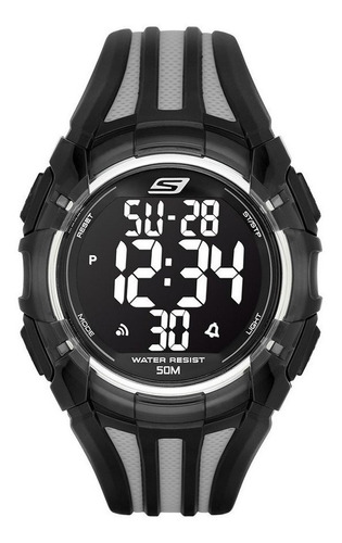 Reloj Para Hombre Skechers Two Tone Digi Sr1006 Negro