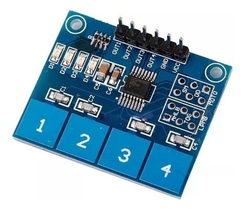 Teclado Módulo Sensor Touch Capacitivo 4 Vias Ttp224