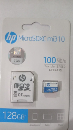 Memoria Micro Sd - Hp 128gb Clase 10 Celular Dron Tablet