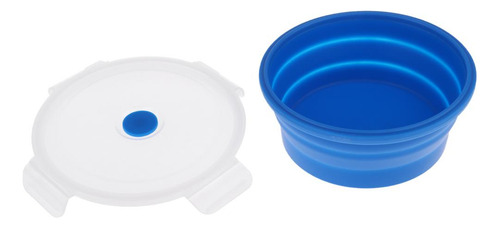 Cuenco De Camping De Silicona De Alimenticio Azul 1200ml