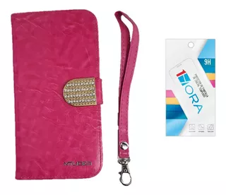 Funda Tipo Cartera Alcatel One Touch 6039 Idol 3 + Mica