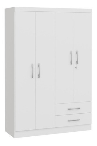 Closet Yardas 4 Puertas 2 Cajones Modelo Y444 4x1 Blanco