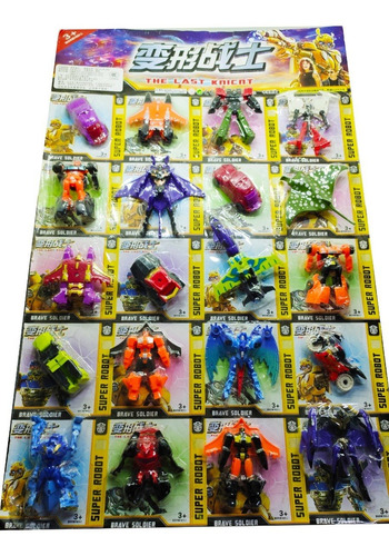 Set De 3 Robot Transformers Juguete Convertible Importado