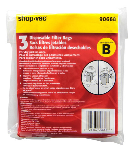 Bolsas De Filtro Desechables Para Tanques De 2-2.5 Galones D