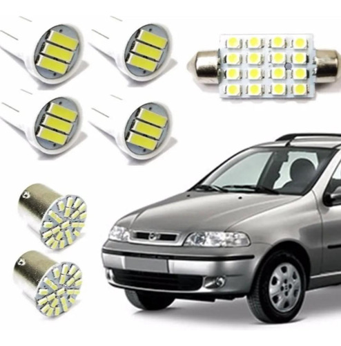 Kit Iluminaçao Lampada De Led Fiat Siena G2 2001 A 2007