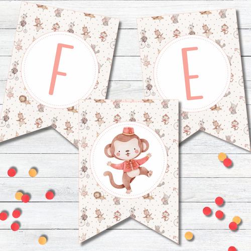Kit Imprimible Circo Bebé Personalizado Decoración