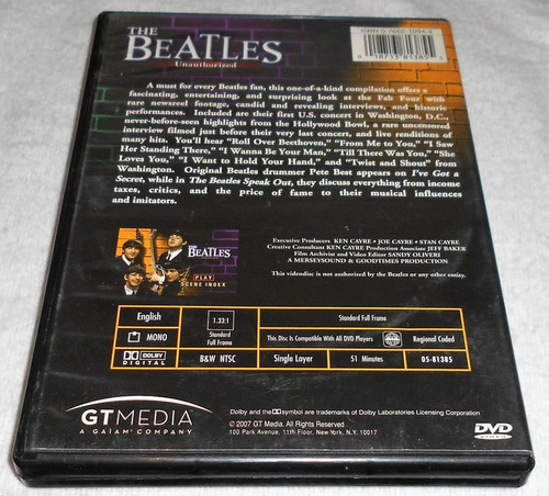 Dvd The Beatles / Unauthorized (Usado)