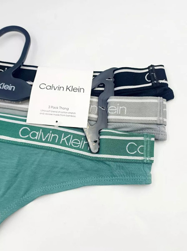 Calvin Klein Set 3 Tangas Bamboo Mujer Originales