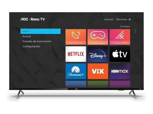 Smart Tv Aoc 50u6125/77g Led Roku Os 4k 50  220v