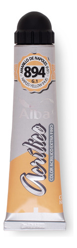 Acrilico Profesional Alba Pomo 60ml Amarillo De Napoles 894