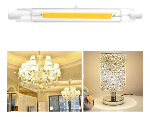 Qy Bombilla Cob De Tubo De Vidrio J118 Led R7s De 118 Mm