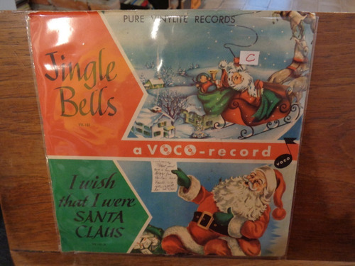 Jingle Bells  I Wish  Were Santa Claus Disco Simple Vinilo C