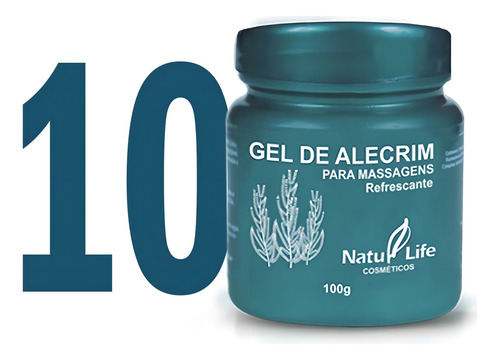 Gel De Alecrim Natulife (kit Com 10 Unidades)