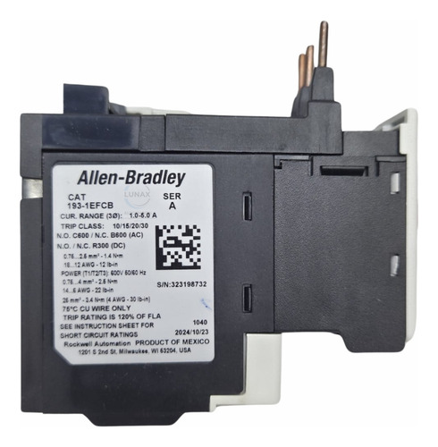 193-1efcb Allen Bradley Iec Electronic Overload Relay