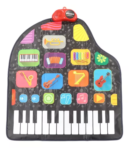 Alfombra para Piano Alfombra Musical Juego Teclado New Touch Blanket para  ni?os Ecomeon no