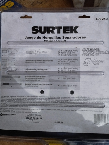 Juego De Horquillas Separadores 107253 Surtek