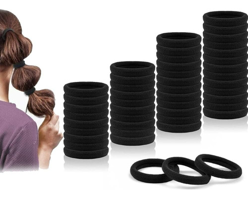 100 Pcs Ligas De Cabello Altamente Elásticas Lazos Del Pelo