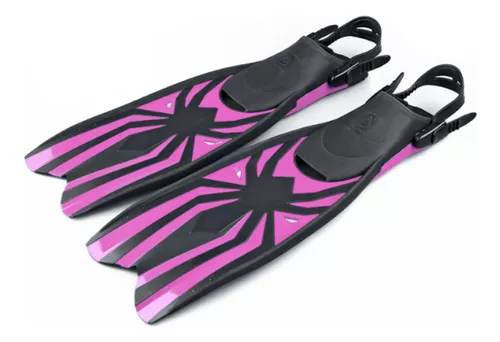 Aletas Para Buceo Spider C Ajustable- Buceo Snorkel Rosas