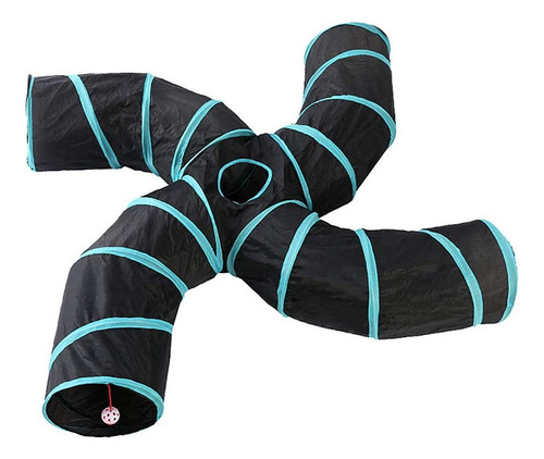 Cat Tunnel 4 Way Pet Play Tunnel TĂșnel Plegable Juguete Para