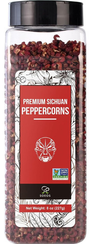 Pimienta De Sichuan Soeos, 227g, Auténtica, Picante