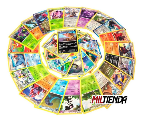 Pokemon Lote De Cartas Sin Repetir V/modelos Mazo Miltienda