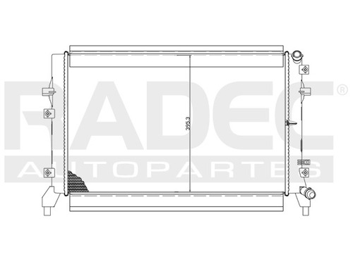 Radiador  Bora/golf 06-13 L4 2.0 Lts Estandar