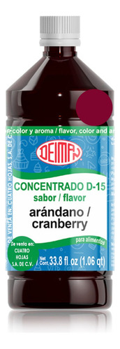 Concentrado Saborizante Sabor Arándano D-15 Deiman 1 L