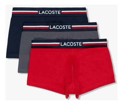 Pack De 3 Boxer Lacoste  En Algodón Para Hombre 5h0451-23