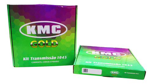 Kit Transmissão Kmc Gold Crypton 115 2010 Á 2016 Aço 1045