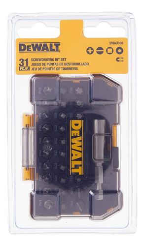 Juego De Puntas Para Destornillador 31pz Dwax100ir Dewalt