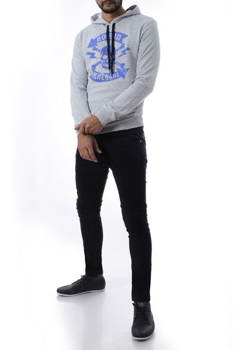Imagen 3 de 3 de Buzo Hoodie Canguro Hombre No End 36004
